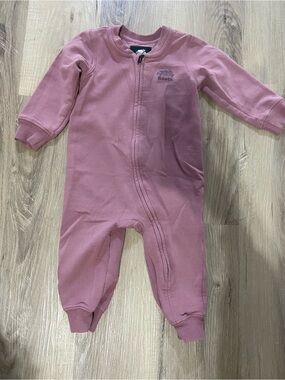 Roots Kids Dusty Rose Zip One-Piece Footie